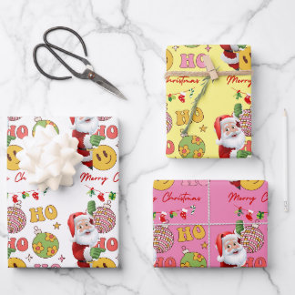 Merry Christmas Santa Claus Wrapping Paper Sheet