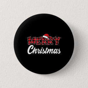 Merry Christmas Santa Claus Xmas 2 Inch Round Button