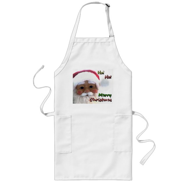 Merry Christmas Santa Clause Long Apron (Front)