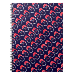 Merry Christmas Santa Clause Merry & Bright Notebook