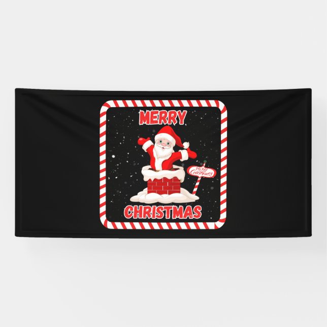 Merry Christmas Santa Collection 4x8 Vinyl Banner (Horizontal)