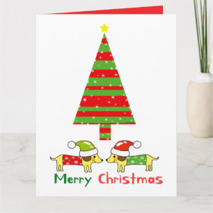 Merry Christmas (Santa dogs) Card