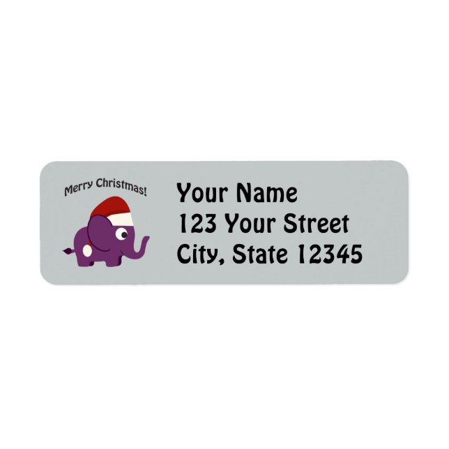 Merry Christmas! Santa Elephant (Front)