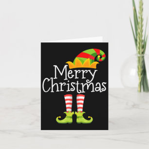 Merry Christmas Santa Elf Squad Reindeer Funny Xma Card