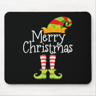 Merry Christmas Santa Elf Squad Reindeer Funny Xma Mouse Pad