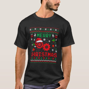 Merry Christmas Santa Engineer Costume Matching Jo T-Shirt