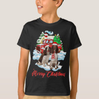 Merry Christmas Santa English Springer Spaniel Dog