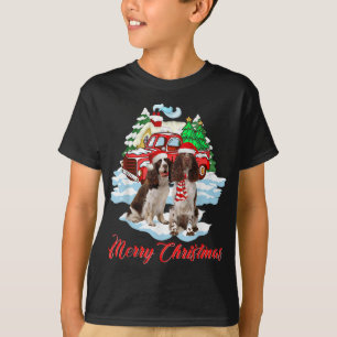 Merry Christmas Santa English Springer Spaniel Dog T-Shirt