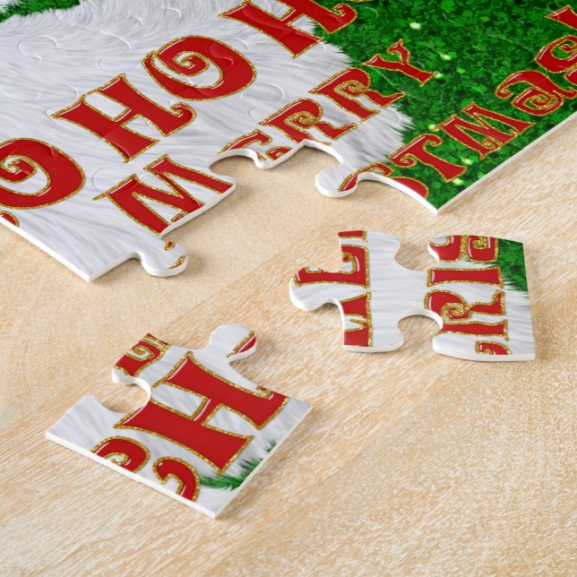 Merry Christmas Santa Face-Jigsaw Puzzle (Side)