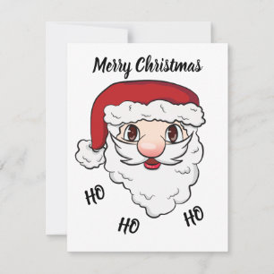 Merry Christmas Santa Funny Customizable Holiday Card