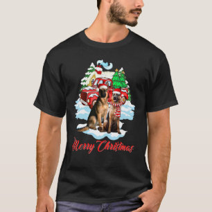 Merry Christmas Santa German Shepherd Dog Christma T-Shirt