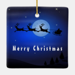Merry Christmas - Santa - Gift For Everyone Ceramic Ornament