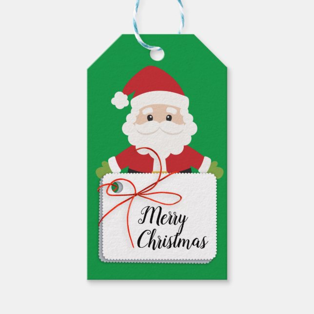 Merry Christmas Santa Gift Tags (Front)