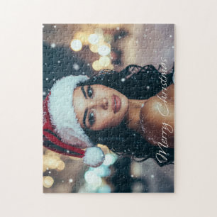Merry Christmas - Santa Girl - Jigsaw Puzzle