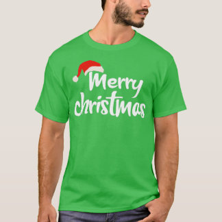 Merry Christmas Santa Hat 2 T-Shirt