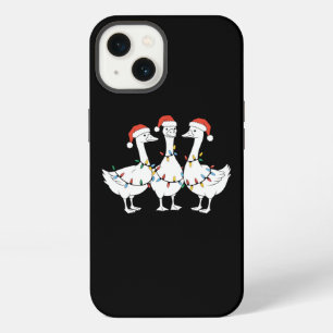 Merry Christmas Santa Hat Ducks Holiday Xmas Duck iPhone 13 Case