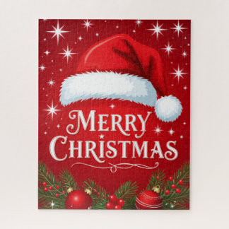Merry Christmas Santa Hat Puzzle