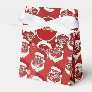 Merry Christmas Santa Hat Tent Favor Box