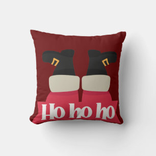 Merry Christmas Santa Ho Ho Ho Throw Pillow