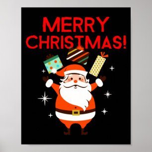 Merry Christmas Santa Holiday  Poster