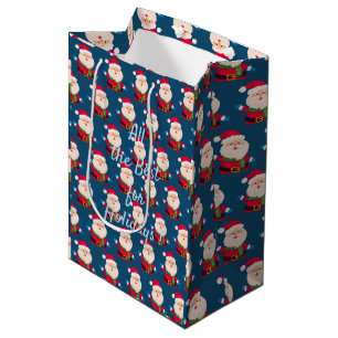 Merry Christmas Santa Medium Gift Bag
