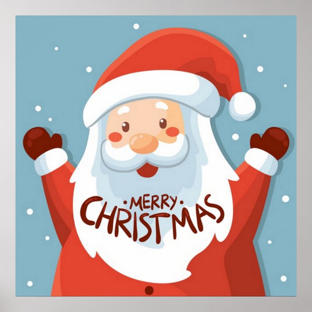 Merry Christmas Santa Poster (Front)