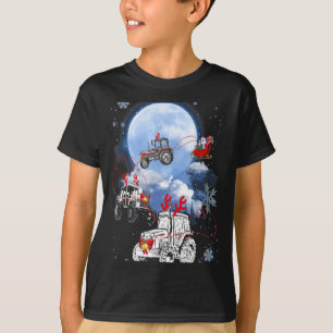 Merry Christmas Santa Ride Truck Sleigh Xmas Paj T T-Shirt
