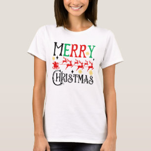 Merry Christmas Santa Sleigh-61049 T-Shirt