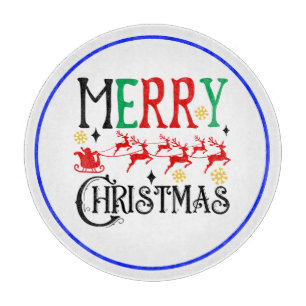 Merry Christmas Santa Sleigh-61049 T-Shirt Hoodie Cutting Board