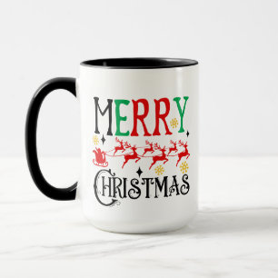 Merry Christmas Santa Sleigh-61049 T-Shirt Mug