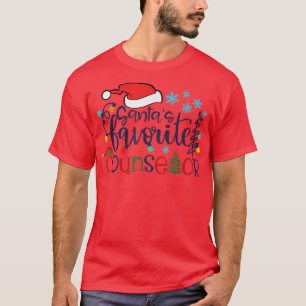 Merry Christmas Santa Squad Funny Santas Favourite T-Shirt