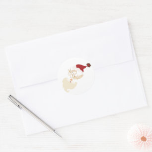 Merry Christmas Santa Sticker