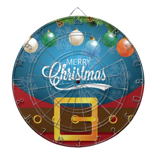 Merry Christmas Santa Suit Dartboard (Front)