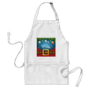 Merry Christmas Santa Suit Standard Apron