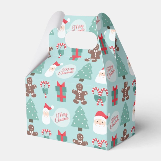 Merry Christmas Santa Treats Favour Box (Front Side)