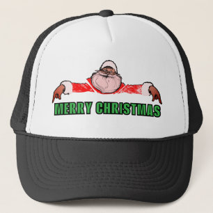MERRY CHRISTMAS (SANTA) TRUCKER HAT