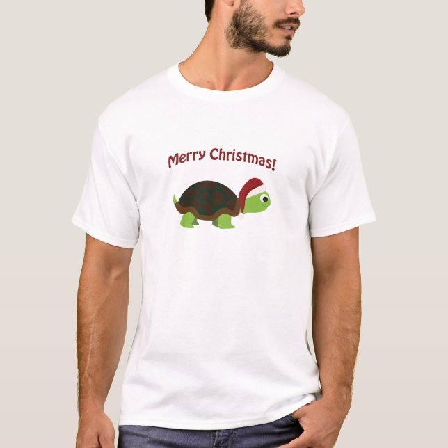 Merry Christmas! Santa Turtle T-Shirt (Front)