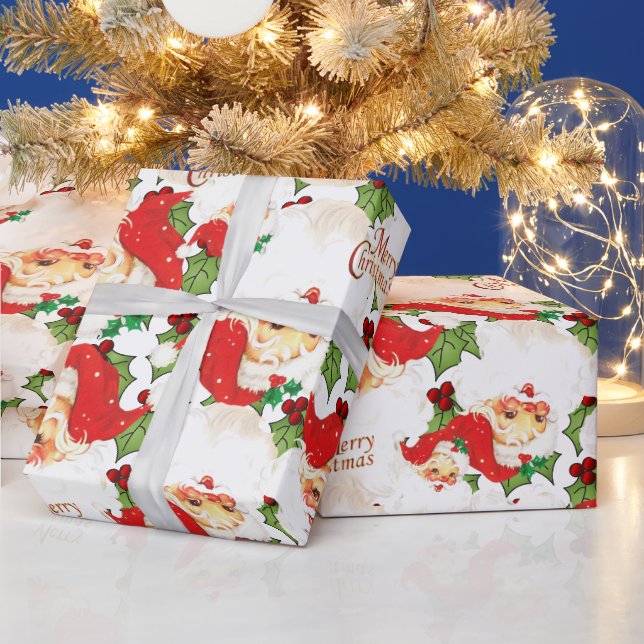 Merry Christmas Santa Wrapping Paper (Holidays)