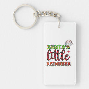Merry Christmas Santas Little Reindeer Keychain