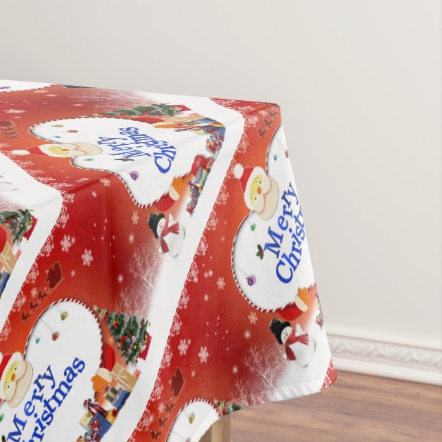 Merry Christmas Santa's Love Tablecloth (In Situ)