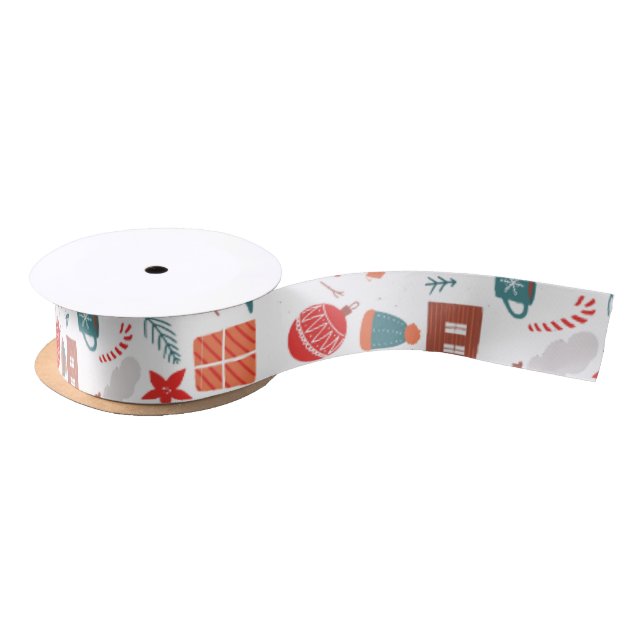 Merry Christmas  Satin Ribbon (Spool)