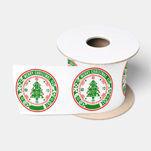 Merry Christmas Satin Ribbon