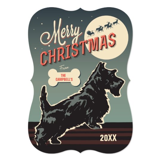 Merry Christmas Scottie Card