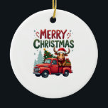 Merry Christmas Scottish Highland Cow Xmas Farm An Ceramic Ornament<br><div class="desc">Merry Christmas Scottish Highland Cow Xmas Farm Animal Lover Long Sleeve T-Shirt (1)</div>