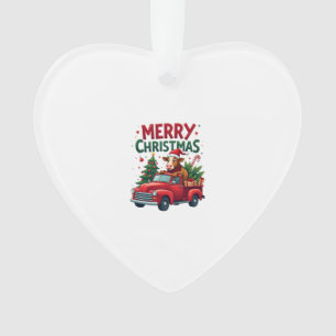 Merry Christmas Scottish Highland Cow Xmas Farm An Ornament