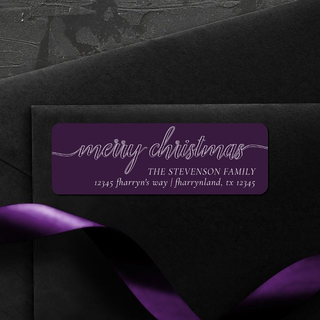 Merry Christmas Script | Elegant Purple Address (Creator Uploaded)