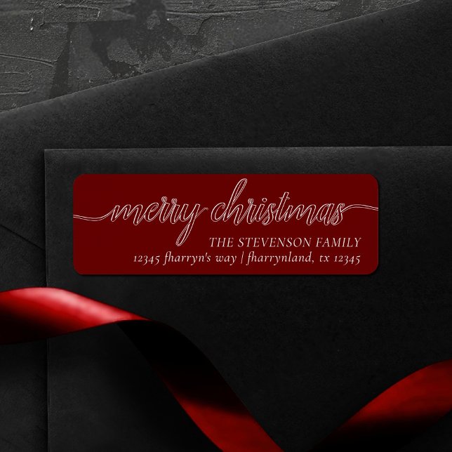 Merry Christmas Script | Festive Dark Red Address (Creator Uploaded)