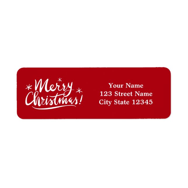 Merry Christmas script hand lettering typography (Front)