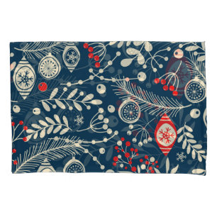 Merry Christmas: Seamless Winter Vintage Pillowcase