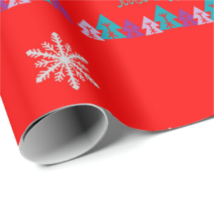 Merry Christmas Season's Greetings Wrapping Paper